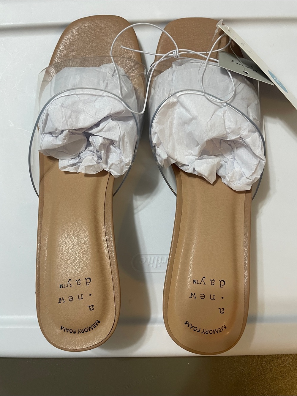 Lois Clear Kitten Heel Sandal, a new day NWT Sz. 7.5 - Picture 4 of 11